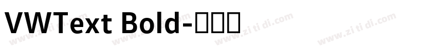 VWText Bold字体转换